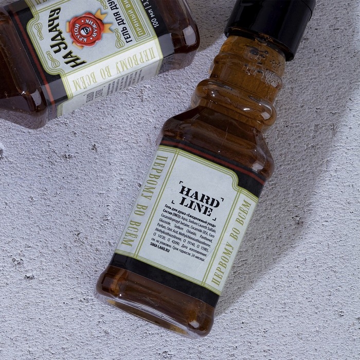 Гель для душа во флаконе виски «На удачу», 100 мл, аромат пряного виски, Новый Год Гель для душа во флаконе виски «На удачу», 100 мл, аромат пряного виски, Новый Год