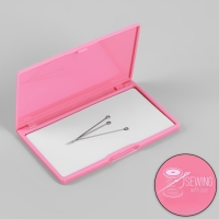 Игольница магнитная, 11 &times; 6,5 см, цвет ярко-розовый