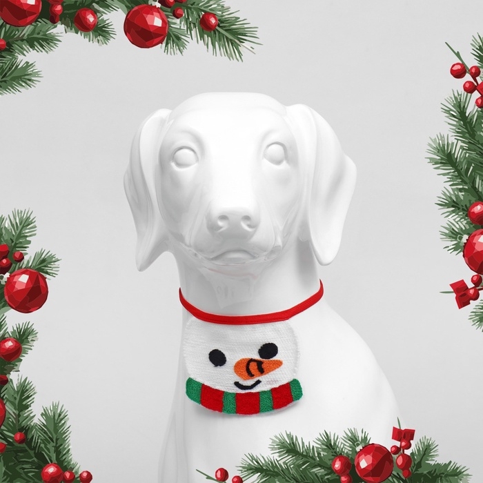 Воротник для животных Воротник для животных "Снеговик" (ОШ до 65 см)