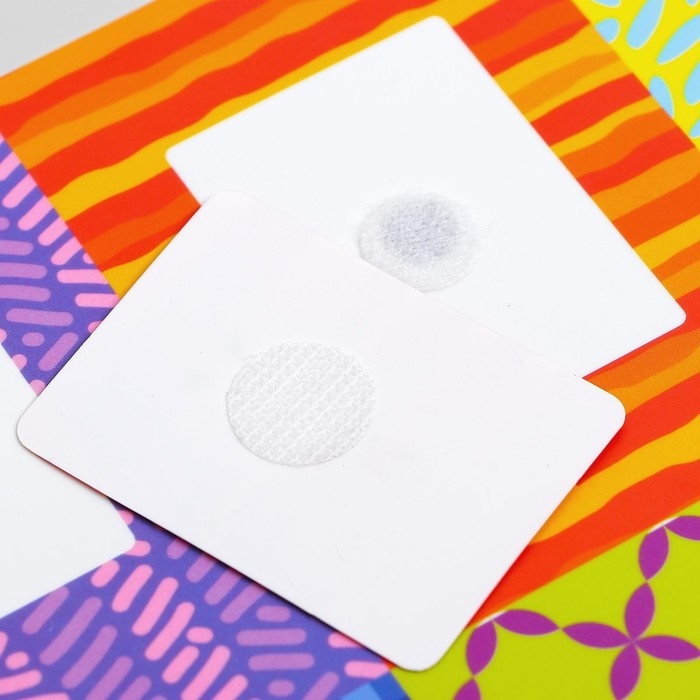 Развивающая игра на липучках &laquo;&lrm;Изучаем формы по методике Сегена&raquo;, весёлые липучки