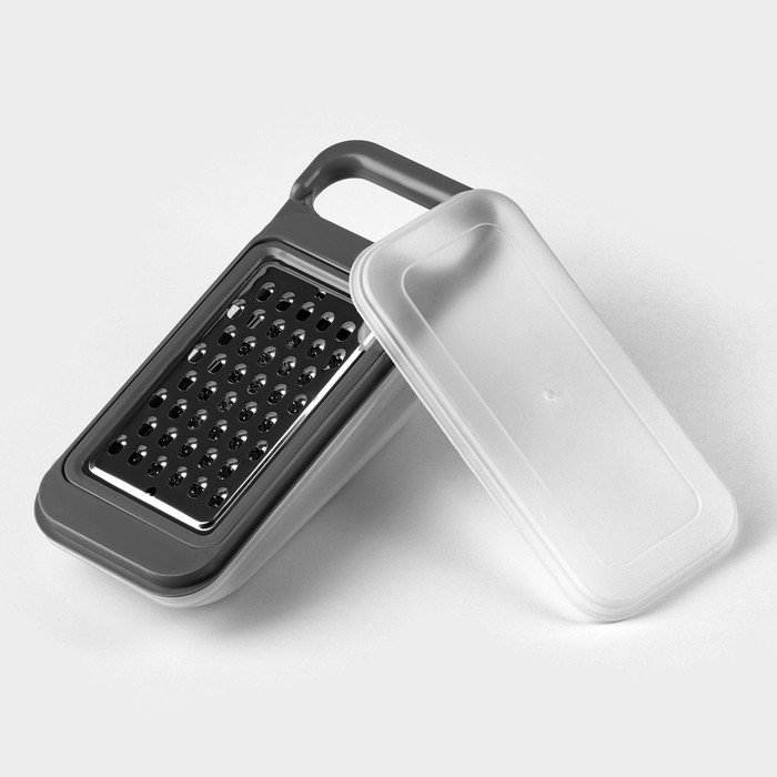 Тёрка-контейнер, 9&times;27 см, 4 насадки, цвет МИКС