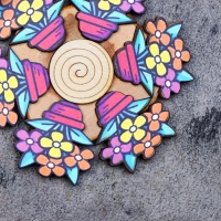 Подставка под горячее "Цветочный горшок", D=12 см, можжевельник Подставка под горячее "Цветочный горшок", D=12 см, можжевельник