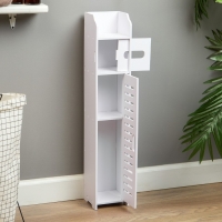 Пенал для ванной комнаты, напольный, 15 х 15 х 80 см, пластик Пенал для ванной комнаты, напольный, 15 х 15 х 80 см, пластик