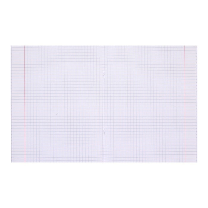 Тетрадь 48 листов в клетку на скрепке METALLIC Тетрадь 48 листов в клетку на скрепке METALLIC "Красная", обложка бумвинил, блок офсет