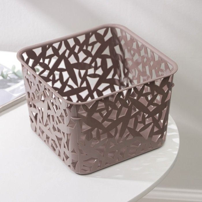 Корзина для хранения, 20,5&times;20,5&times;14,5 см, цвет МИКС