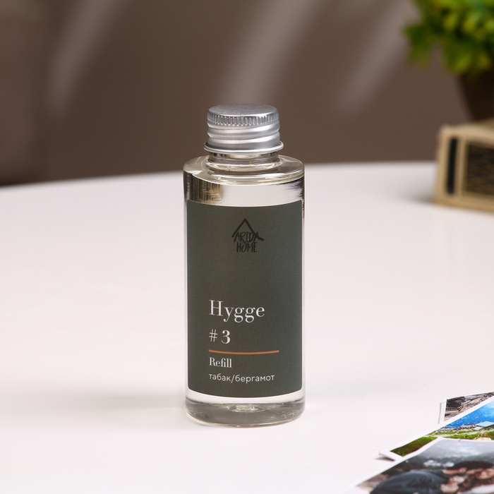 Наполнитель для ароматического диффузора Хюгге #3 Табак/Бергамот 100 мл