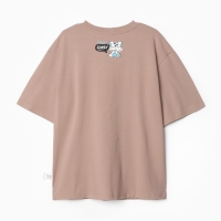 Футболка детская MINAKU, цвет бежевый, рост 128 см Футболка детская MINAKU, цвет бежевый, рост 128 см