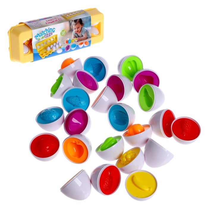 Сортер «Фрукты и овощи», 12 яиц в наборе Сортер «Фрукты и овощи», 12 яиц в наборе