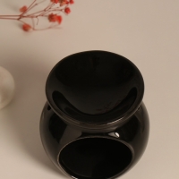 Аромалампа керамика "Д♥м." чёрная 7,2х7,2х7,8 см Аромалампа керамика "Д♥м." чёрная 7,2х7,2х7,8 см