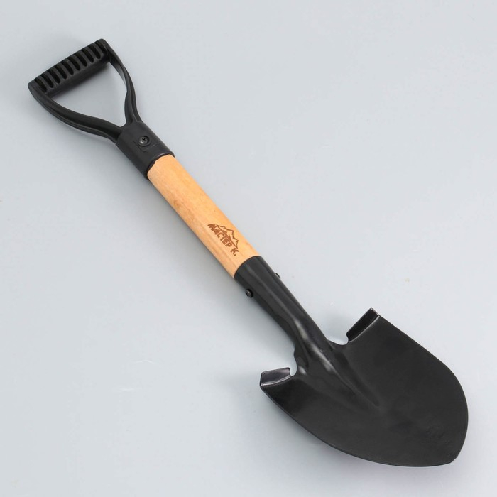 Лопата туристическая Лопата туристическая "Мастер К" штыковая, 51 см, черная, дерево