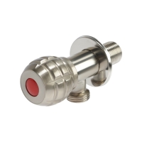 Кран угловой ZEIN engr, 1/2" х 1/2", кран-букса латунь/керамика, нерж. сталь, сатин Кран угловой ZEIN engr, 1/2" х 1/2", кран-букса латунь/керамика, нерж. сталь, сатин