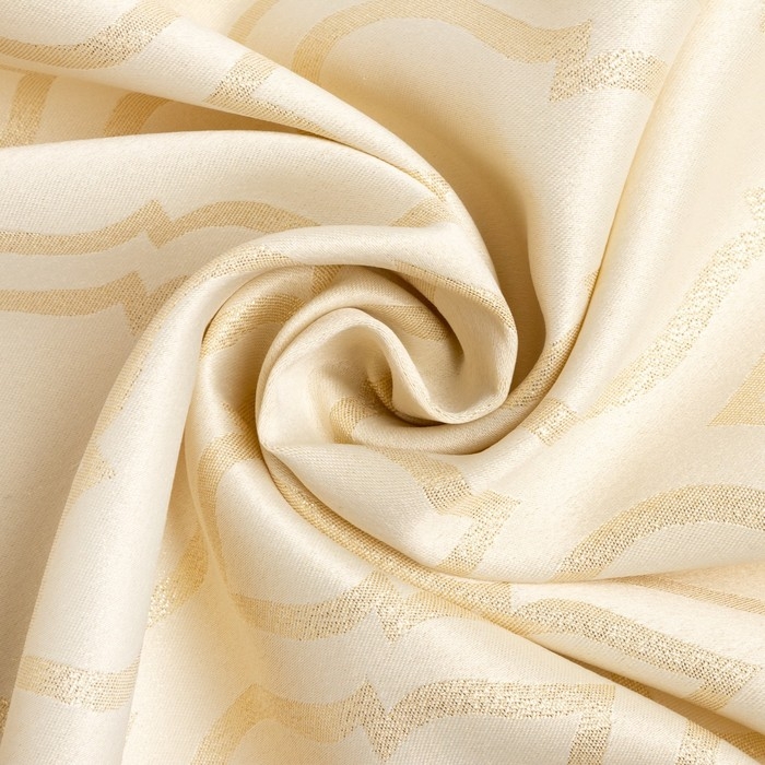 Скатерть Этель "Ажур" цв.бежевый, 142*283 +/-3 см, 115 &plusmn;10 гр,100% п/э