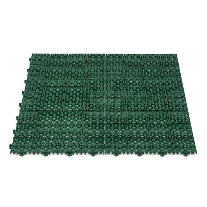 Модульное покрытие, 30 &times; 30 &times; 1,5 см, пластик, зелёное, 1 шт.