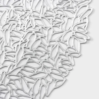 Салфетка сервировочная на стол &laquo;Манифик&raquo;, d=38 см, цвет серебряный