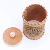 Туес «Медведь», 8×8×12, береста Туес «Медведь», 8×8×12, береста