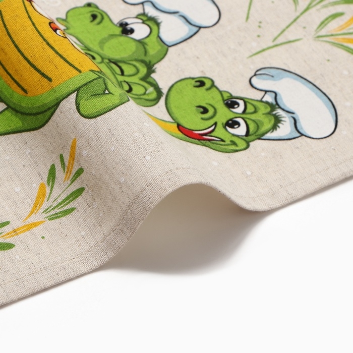 Кухонный набор "Змей Горыныч" (полот. 39х60 + прихв. 14х22см) 160г/м, лен50% хл50%