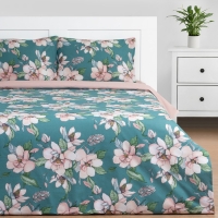 Постельное бельё Этель Дуэт &laquo;Магнолия&raquo; 143х215 см-2 шт, 220х240 см, 50х70 см -2 шт, поплин