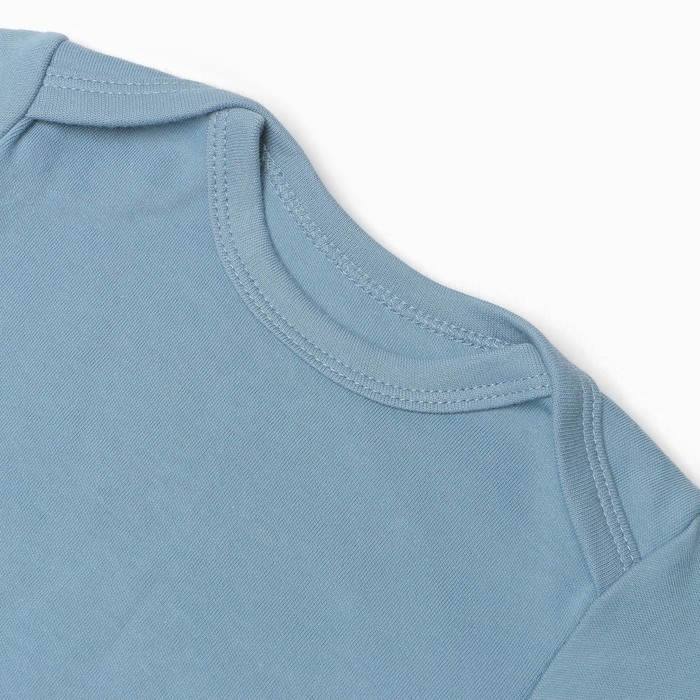 Боди детский, цвет голубой, рост 62 см