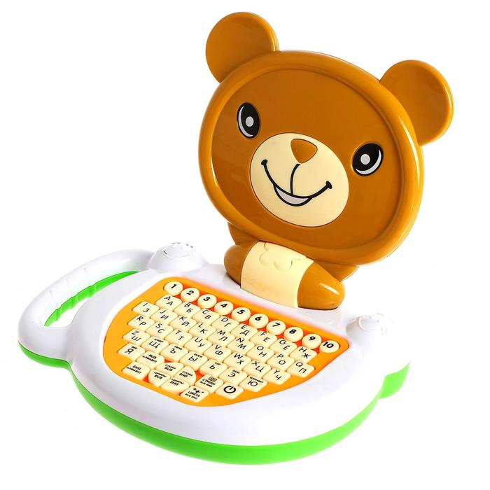 Обучающий компьютер &laquo;Медвежонок&raquo;, звук, цвет коричневый