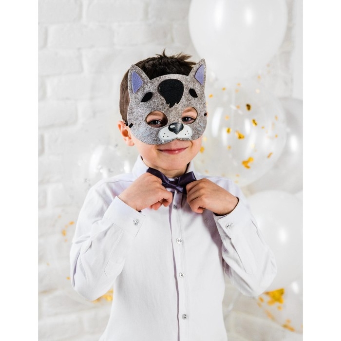 Карнавальный набор «Волк», маска, хвостик, бабочка Карнавальный набор «Волк», маска, хвостик, бабочка
