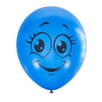 Набор шаров 12" &laquo;Улыбки&raquo;, пастель, 1-сторонний, набор 5 шт.