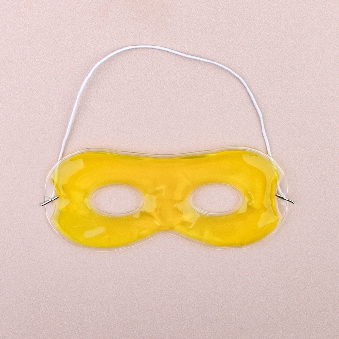 Гелевая маска для области вокруг глаз, 17 × 7,5 см, цвет жёлтый Гелевая маска для области вокруг глаз, 17 × 7,5 см, цвет жёлтый