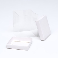 Коробка с PVC Мини 10 X 10 X 12 см "Белый"