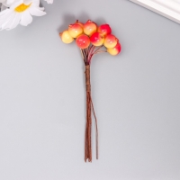 Декор для творчества "Ягодки жёлто-розовые" 1 букет=10 ягод d=1 см 10 см Декор для творчества "Ягодки жёлто-розовые" 1 букет=10 ягод d=1 см 10 см