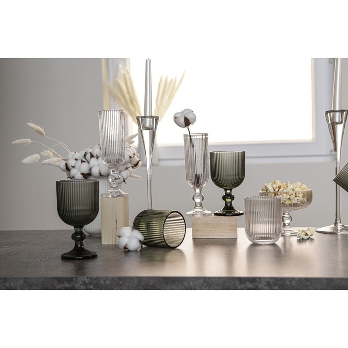 Бокал для шампанского стеклянный Magistro &laquo;Грани&raquo;, 150 мл, 5,5&times;18,5 см, цвет прозрачный