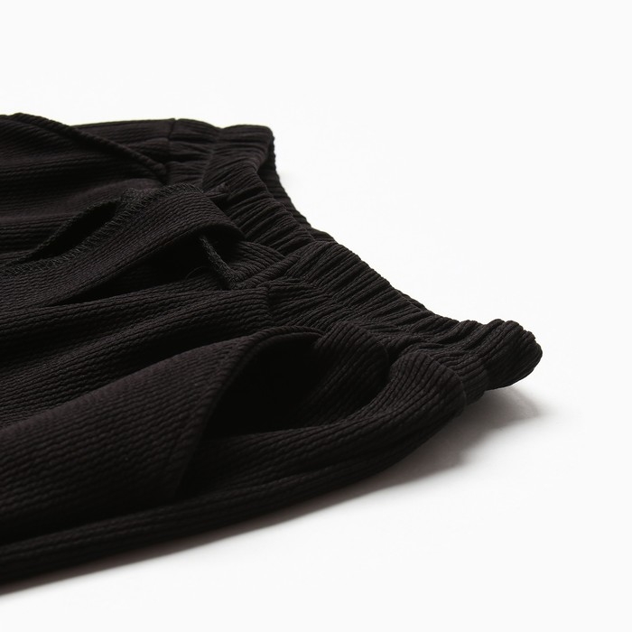 Брюки для девочки, цвет чёрный, рост 128 см