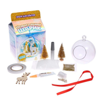 Набор для опытов «Новогодний шарик» олень с ёлочкой, диаметр 11 см Набор для опытов «Новогодний шарик» олень с ёлочкой, диаметр 11 см