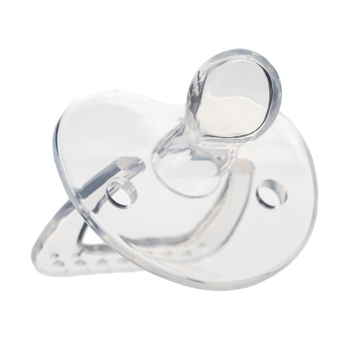 Соска - пустышка цельносиликоновая ортодонтическая, от 3 мес., цвет прозрачный Соска - пустышка цельносиликоновая ортодонтическая, от 3 мес., цвет прозрачный