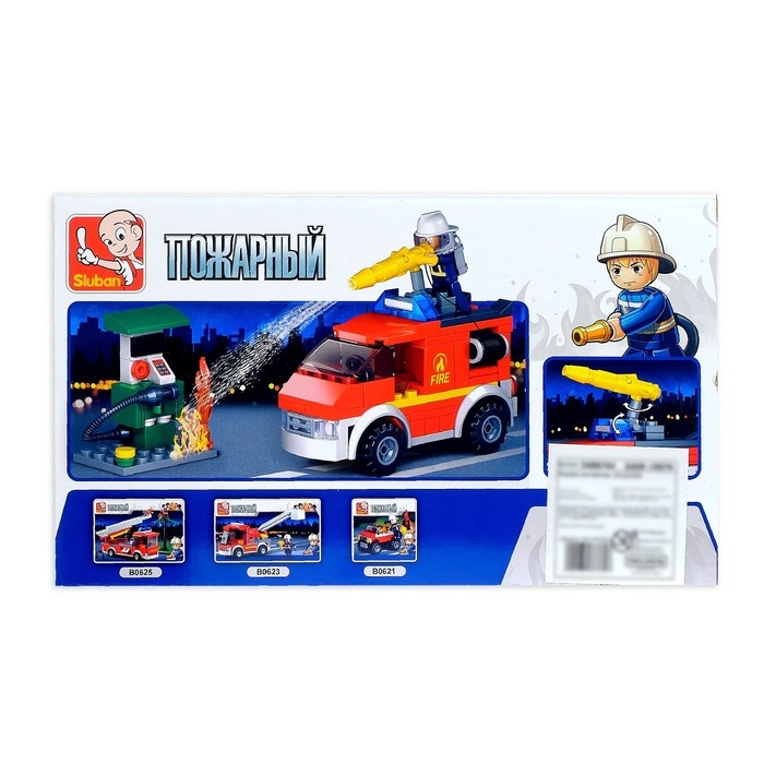 Конструктор «Пожарный фургон», 136 деталей Конструктор «Пожарный фургон», 136 деталей