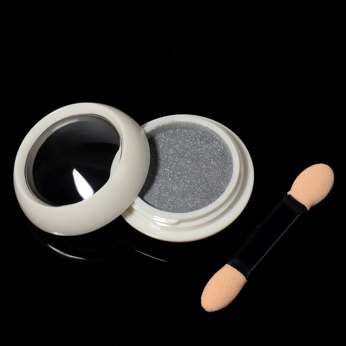 Втирка для ногтей, с аппликатором, цвет хромированный серебристый Втирка для ногтей, с аппликатором, цвет хромированный серебристый