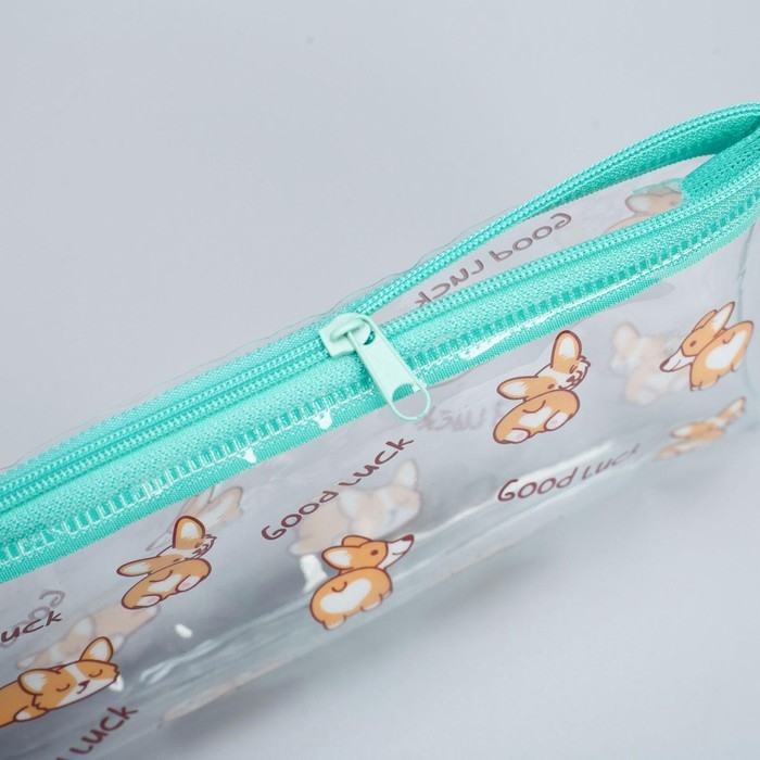 Пенал мягкий 1 отделение, 95 х 205 мм, плоский, ПВХ, Calligrata Пенал мягкий 1 отделение, 95 х 205 мм, плоский, ПВХ, Calligrata "Good Luck"