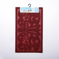 Коврик влаговпитывающий придверный без окантовки &laquo;Welcome Вензель&raquo;, 45&times;75 см, цвет МИКС