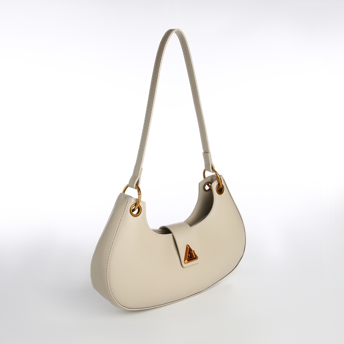 Сумка женская багет на молнии TEXTURA, средний размер, цвет молочный Сумка женская багет на молнии TEXTURA, средний размер, цвет молочный