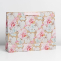 Пакет подарочный крафтовый горизонтальный, упаковка, «Прекрасной», L 40 х 31 х 11,5 см Пакет подарочный крафтовый горизонтальный, упаковка, «Прекрасной», L 40 х 31 х 11,5 см