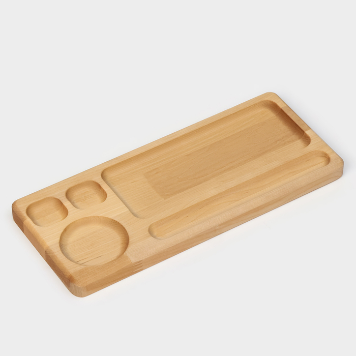 Блюдо для подачи Adelica «Роллы и Суши», 30×13×1,8 см, массив берёзы Блюдо для подачи Adelica «Роллы и Суши», 30×13×1,8 см, массив берёзы