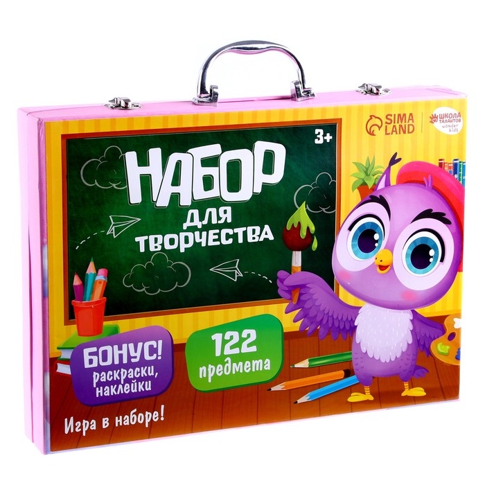 Набор для творчества &laquo;Умные совы&raquo;, 122 предмета