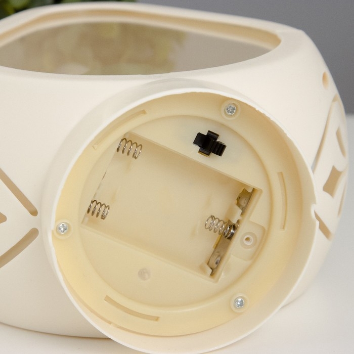 Ночник Ночник "Фонарь средний" LED от батареек 3хААА белый 15х8,5х22 см