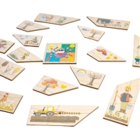 Пазлы из дерева &laquo;Паучок. Времена года&raquo;