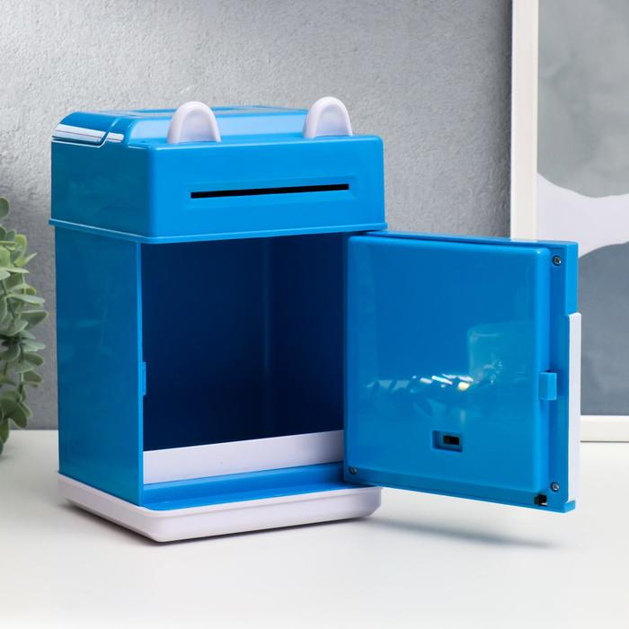 Копилка пластик для монет и купюр Копилка пластик для монет и купюр "Сейф - Кит" кодовый замок, звук 3АА 20,5х13х12 см