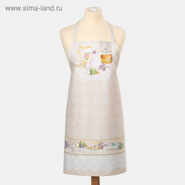 Фартук Этель &laquo;Пасхальные куличи&raquo; 60х70 см, 100% хл, саржа 190 гр/м2