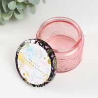 Банка для свечей стекло с крышкой "Мягкое пробуждение" 120 мл розовая, круглая 5х7х7 см Банка для свечей стекло с крышкой "Мягкое пробуждение" 120 мл розовая, круглая 5х7х7 см