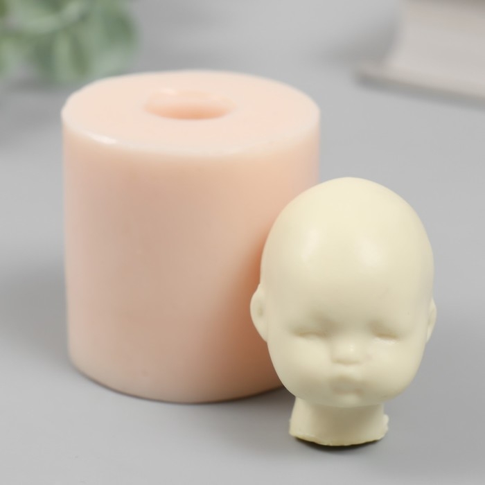 Молд силикон Молд силикон "Голова младенца" №18 3х3,5х4 см