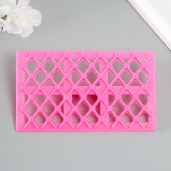 Штамп пластик Штамп пластик "Ромб с брюликом"12,8х7.5 см