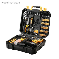 Дрель-шуруповерт DEKO DKCD20FU-Li и набор инструментов DEKO, 20 В, 2 Li-lon, 195 предметов Дрель-шуруповерт DEKO DKCD20FU-Li и набор инструментов DEKO, 20 В, 2 Li-lon, 195 предметов