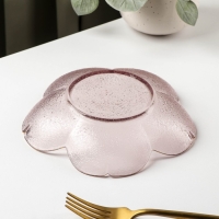 Салатник стеклянный фигурный &laquo;Фиалка&raquo;, 280 мл, 17&times;3,5 см