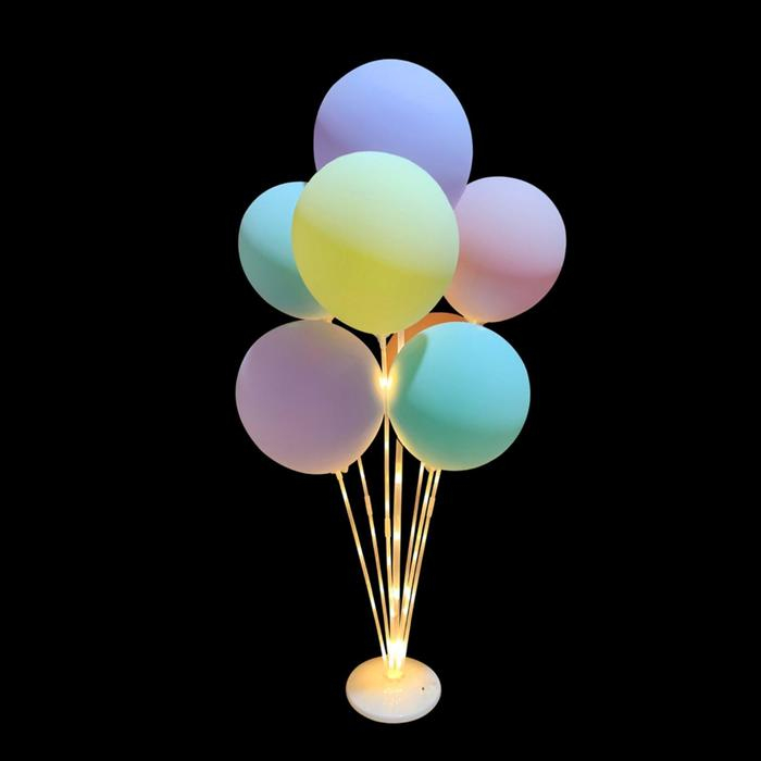 Стойка для шаров &laquo;Фонтан&raquo;, 7 насадок, с подсветкой, 1 шт.